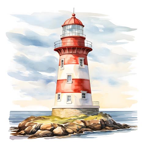 Lighthouse Clipart, Nautical Lighthouses Images, 10 Watercolor Clip Art ...