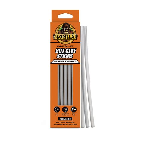 Gorilla Hot Glue Sticks | Strong, Versatile & Weather Resistant