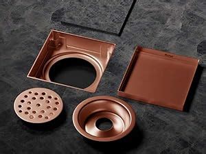 Ruhe® Tile Insert Floor Drain | 6 x 6 Inches Floor Drain for 13mm Tile ...