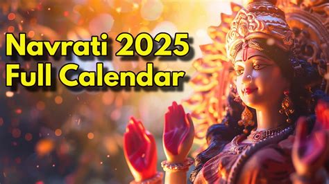 Navratri 2025 Calendar: Check Important Dates, Ghatsthapana Muhurat ...