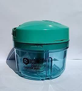 Buy ETCOM Plastic & Stainless Steel Turbo Handy Mini Chopper with 4 ...