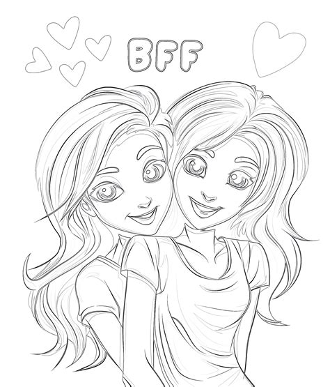 Best Friend Coloring Pages - Download Free Printable