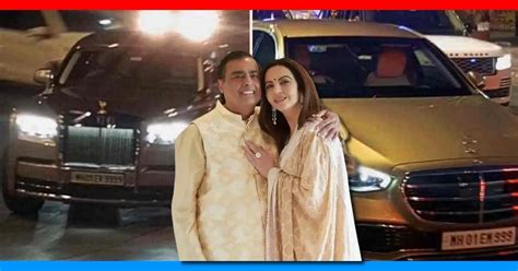 Mukesh and Nita Ambani spotted in their bulletproof Mercedes S680 Guard ...