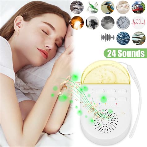 EEEkit Portable White Noise Machine, 24 Soothing Sounds, USB ...