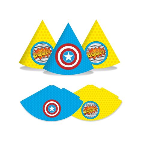 Superhero Theme Hats | Superhero party Caps | Birthday caps – PRETTY UR ...