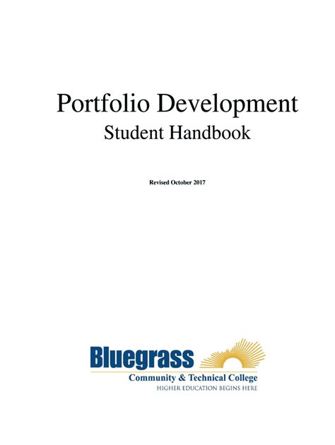 Fillable Online Portfolio Handbook 8-12 Fax Email Print - pdfFiller