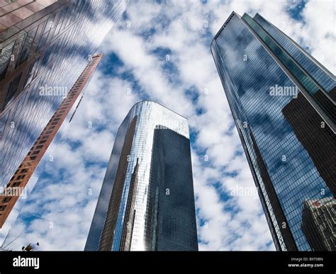 One and Two California Plaza, Downtown Los Angeles, Bunker Hill Stock ...