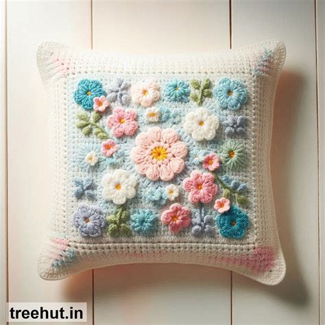 Spring Crochet pillow covers Ideas and how to make them