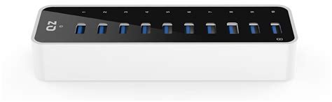 [10 Ports, 12V 5A 60W Power, Industrial Grade] QZ Active Powered USB ...