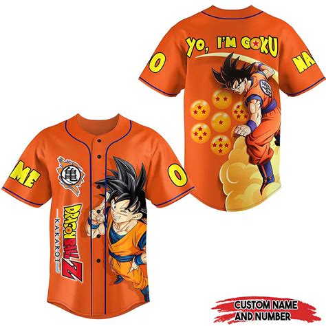 Dragon Ball Z Kakarot Yo Im Goku Custom Baseball Jersey - Nouvette