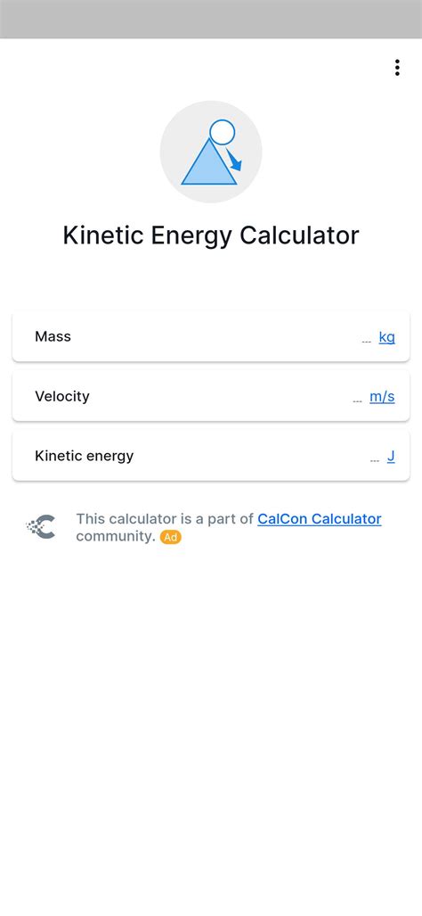 Kinetic Energy Calculator APK for Android Download