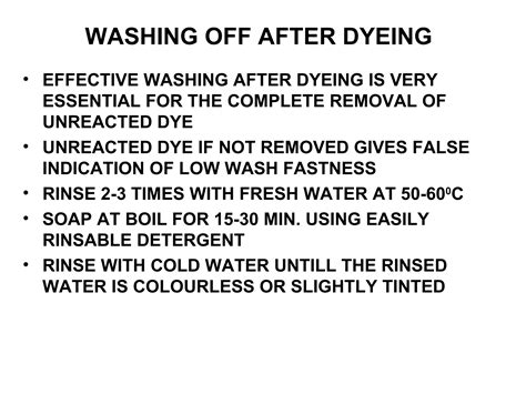 Lecture 5 dyeing of cotton with reactive dyes | PPT
