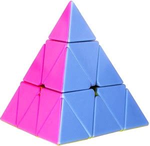 Pancikaa Stickerless Pyramid 3X3 Speed Triangle Pyraminx Cube Puzzle ...