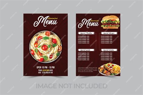 Food Menu Card Design 的图像结果