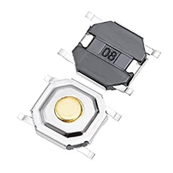 uxcell 50PCS 5x5x1.5mm Momentary Panel PCB SMD SMT Mount 4 Pins Push ...