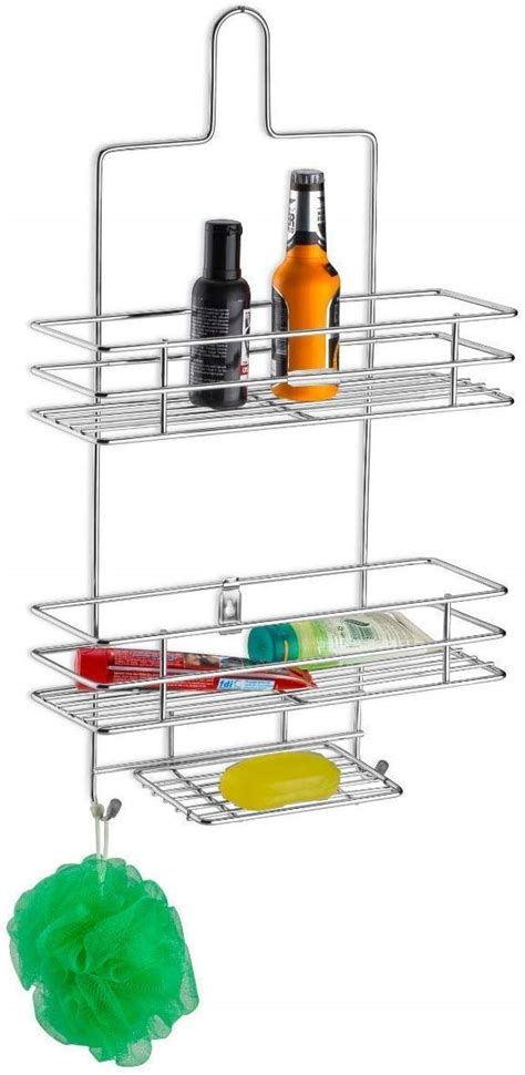 Aarvi MART 3 layer Bathroom Shelf Hanging Shower Head Caddy Holder ...