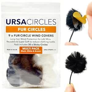 URSA Fur Circles - Mini Windshields for Lavalier/Lapel Microphones ...