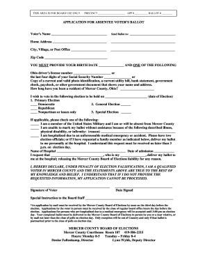 Absentee Ballot Application Form 的图像结果