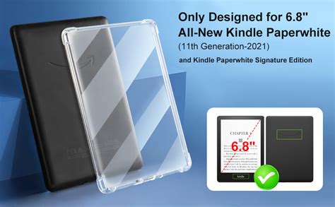 CoBak Clear Case for All-New Kindle Paperwhite 11th Gen 2021 ...