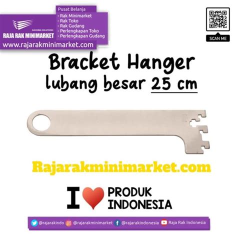 BRACKET HANGER LUBANG BESAR 25 CM | RAK MINIMARKET TOKO DISPLAY ...