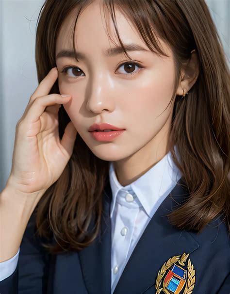 A close up of a woman in a suit talking on a cell phone - SeaArt AI