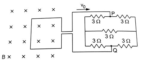 A square loop of side 10 cm and resistance 1 Omega is moved towards ...