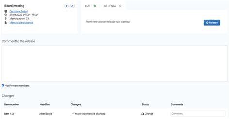 How do I release a FirstAgenda Prepare meeting? | Support FirstAgenda