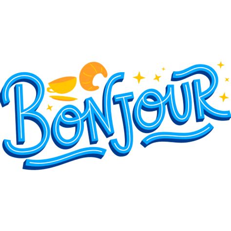 스티커 봉쥬르개 - 무료 스티커 연락개