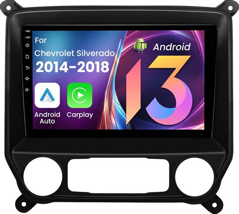 8-Core 4+64GB, Android 13 Car Radio for Chevy Silverado GMC Sierra 2014 ...
