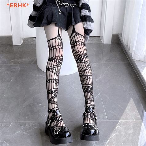 QrhYK> Hollow Fishnet Stockings Tights Women Full Body Fishnet ...