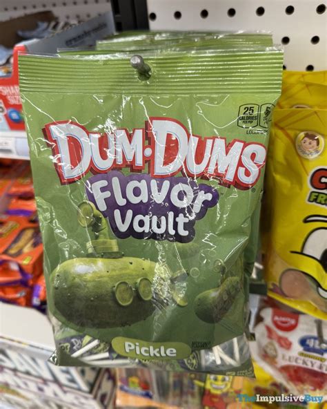 SPOTTED: Dum Dums Flavor Vault Pickle Lollipops