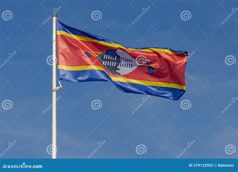Kingdom of Eswatini Flag stock image. Image of swaziland - 279122955