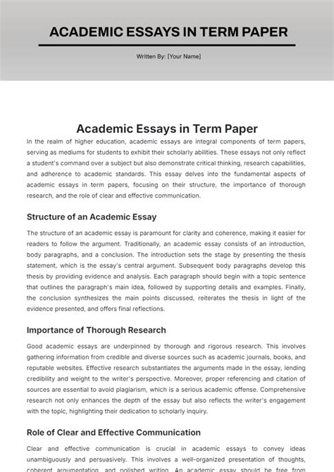 Essay Research Paper Examples 20+ Research Paper Example Outline And