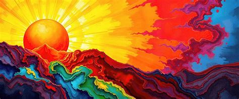 When light becomes tangible - a sunrise between layers of colour ...