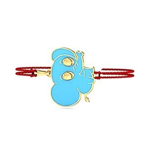 KuberBox 18K Lil Tusker Rakhi cum Pendant for Brother : Amazon.in: Fashion