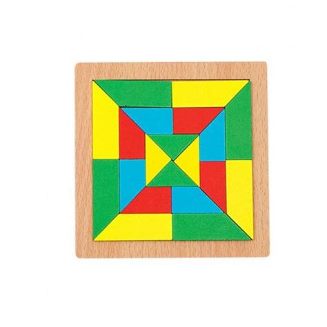 Wooden Tangram puzzle Square - EKT2649 – Extrokids