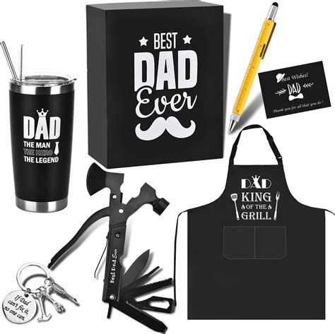 Amazon.com: UNBOXMENT Fathers Day Dad Gifts, Best Dad Ever Gifts Basket ...