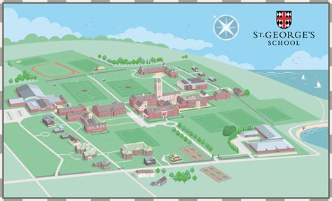 St George’s 3D School Map - Illustrated Maps by Tom Woolley