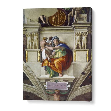 Delphic Sibyl Vintage Painting by Michelangelo 1509 – Asianmonk