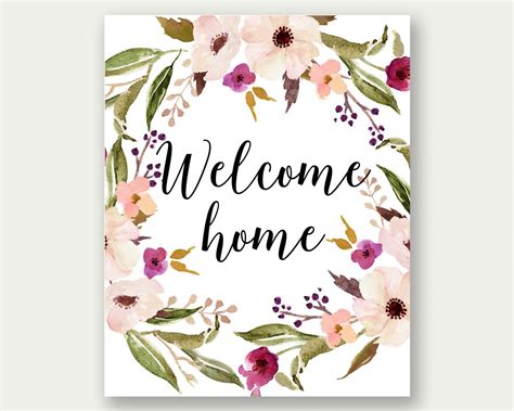 Welcome Home Card Printable