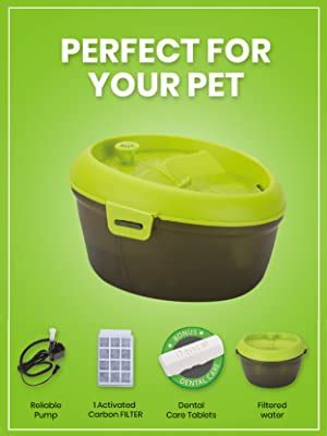 Goofy Tails 2 litres Water Fountain for Cats, Automatic Cat Water ...