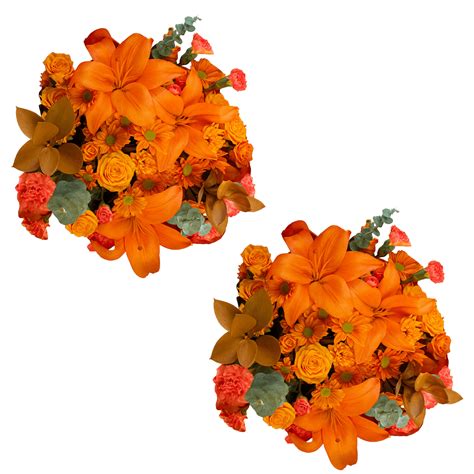 Fall Orange Bouquet Flowers