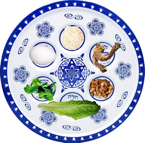 TheDreidelCompany The Dreidel Company Passover Seder Plate, 3-Pack ...