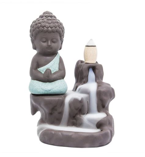 NYRWANA Ceramic Buddha Incense Burner (Green) : Amazon.in: Home & Kitchen