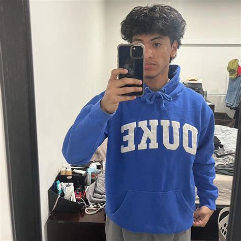 Vintage Duke University Hoodie Embroidered DUKE on... - Depop