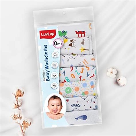 Buy LuvLap Hosiery Cotton Cloth Premium Baby Washcloth for New Born ...