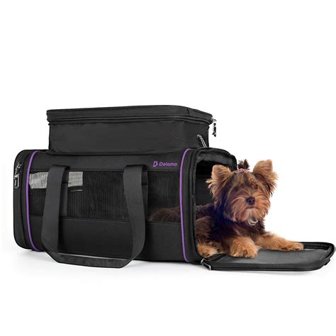 DELOMO Pet Carrier - Airline Approved Cat and Dog Carrier for Small ...