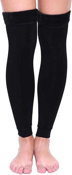 HIVER Adult Synthetic Woolen Leg Warmers Women Winter Warm Fur Long Leg ...