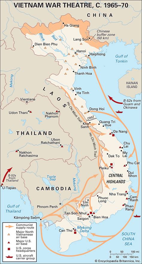 Map Of Vietnam War