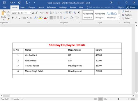 How to Merge Two Cell of Table in Word - Word Tutorial